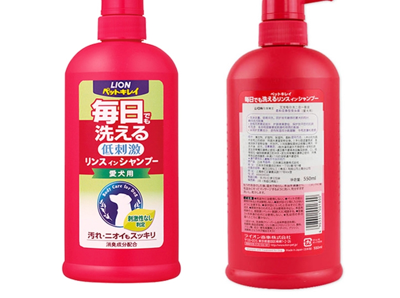 日本艾宠Lion 犬用每日洗二合一香波 柔和花香型 550ml