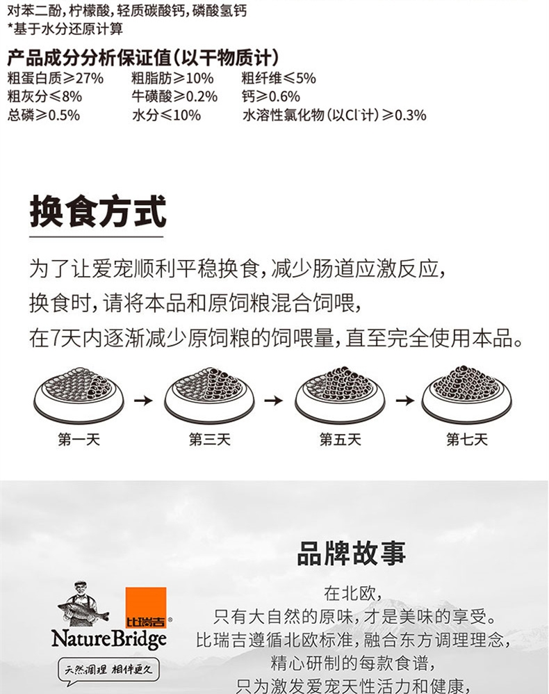 比瑞吉 添加车前子泌尿道成猫粮 2kg