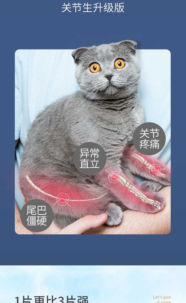 MAG 犬猫用关节生黄金版60片 修复骨折 补充钙质
