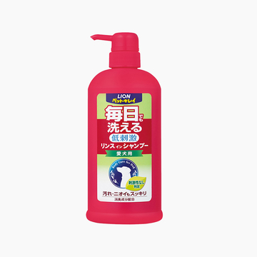 日本艾宠Lion 犬用每日洗二合一香波 柔和花香型 550ml 小图 (0)